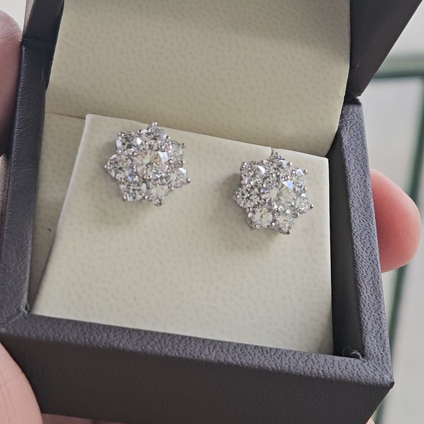 Flower Stud Earrings (5.15 TCW)