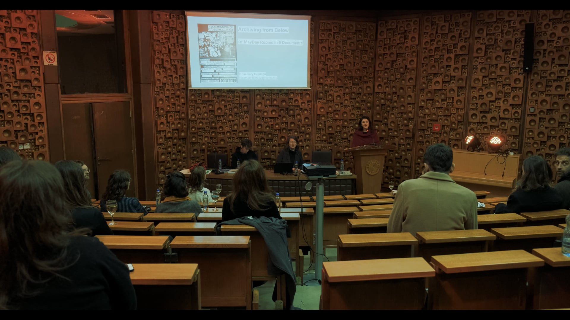 Public lecture at the National Library of Kosovo. Video: Alban Nuhiu.