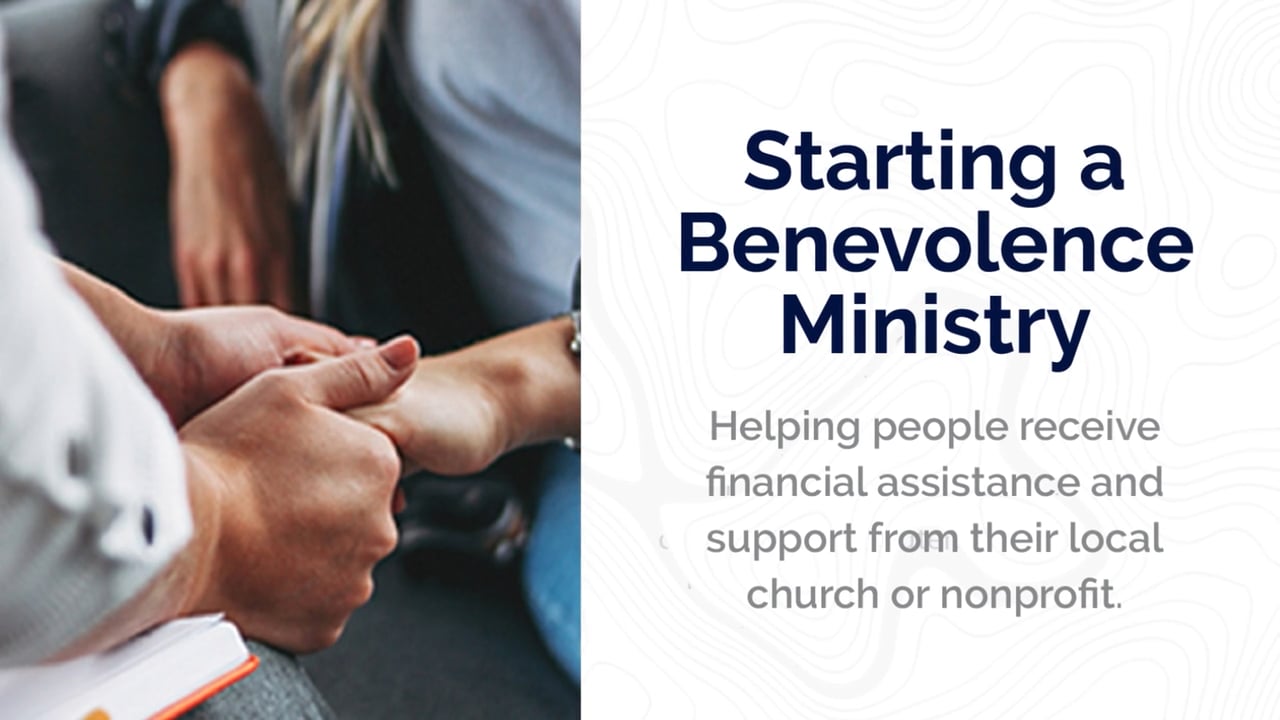 Starting a Church Benevolence Program: MAP Summary