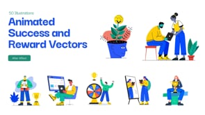 Animated Success and Reward, a Person Illustration by Brickclay (Thumbnail 5 of 5)