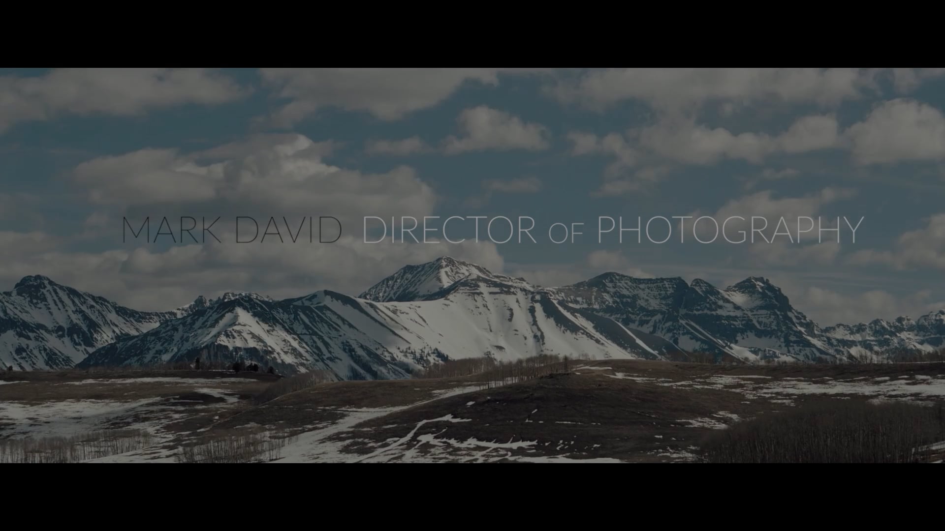 Mark David : Director of Photography Show Reel 2025