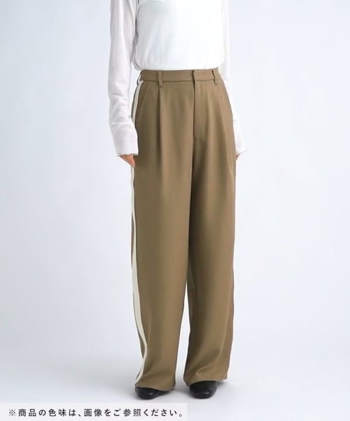 蒼ページ シワになりにくい]サイドラインスラックス | [公式]ベイフロー