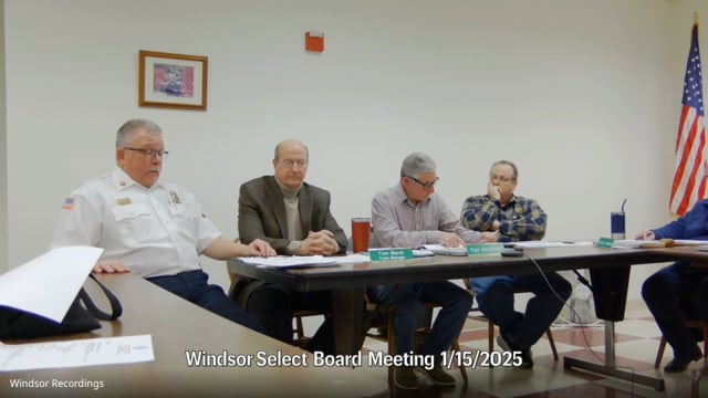 Windsor Select/Budget Meeting 1/15/2025