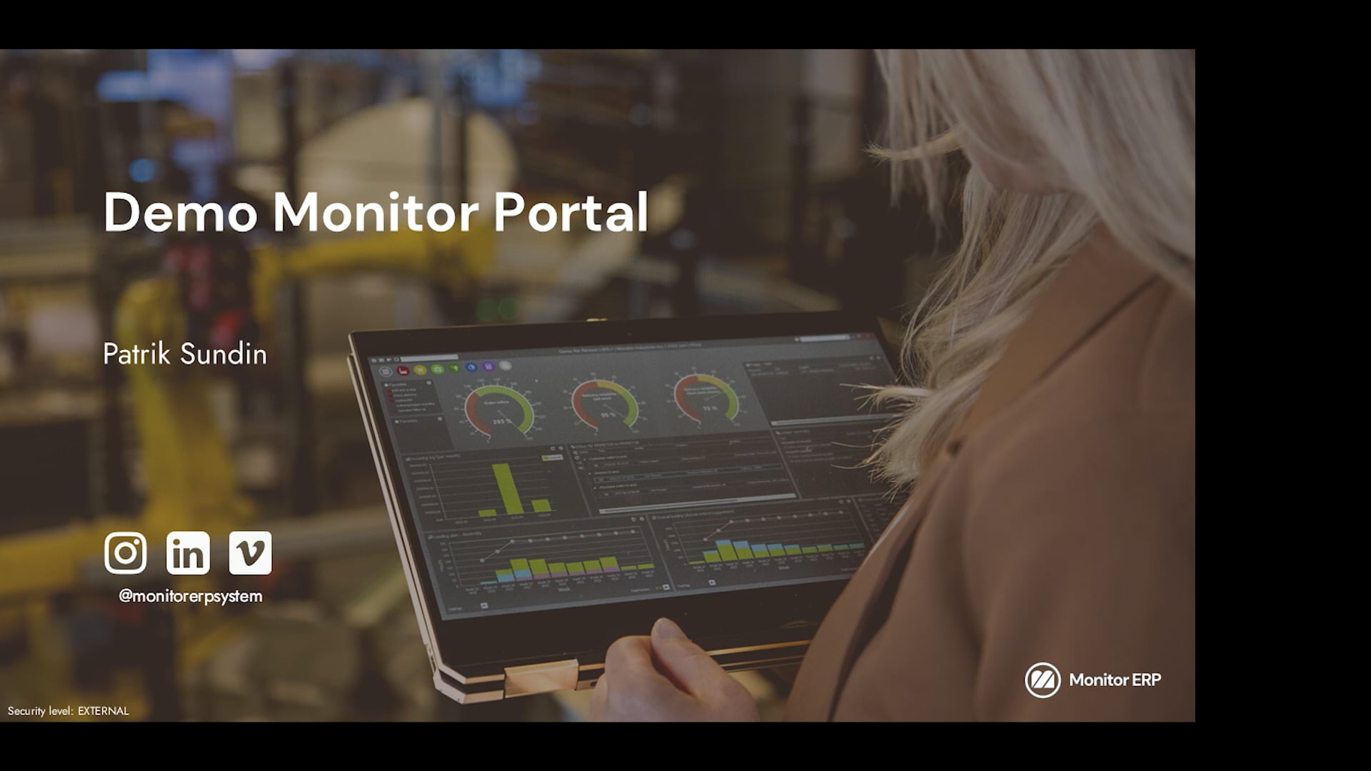 Demo - Tillval i Monitor ERP - Monitor Portal (Demo) on Vimeo
