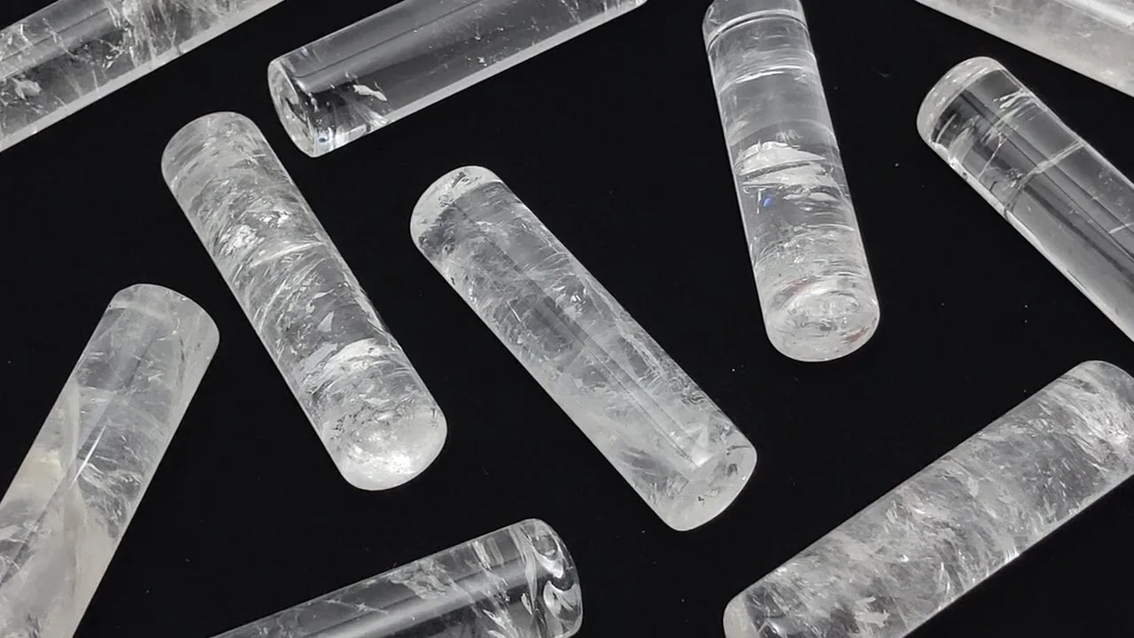 ブラジル産 天然クリスタル（天然水晶） 印材60×15mm 1個｜天然石