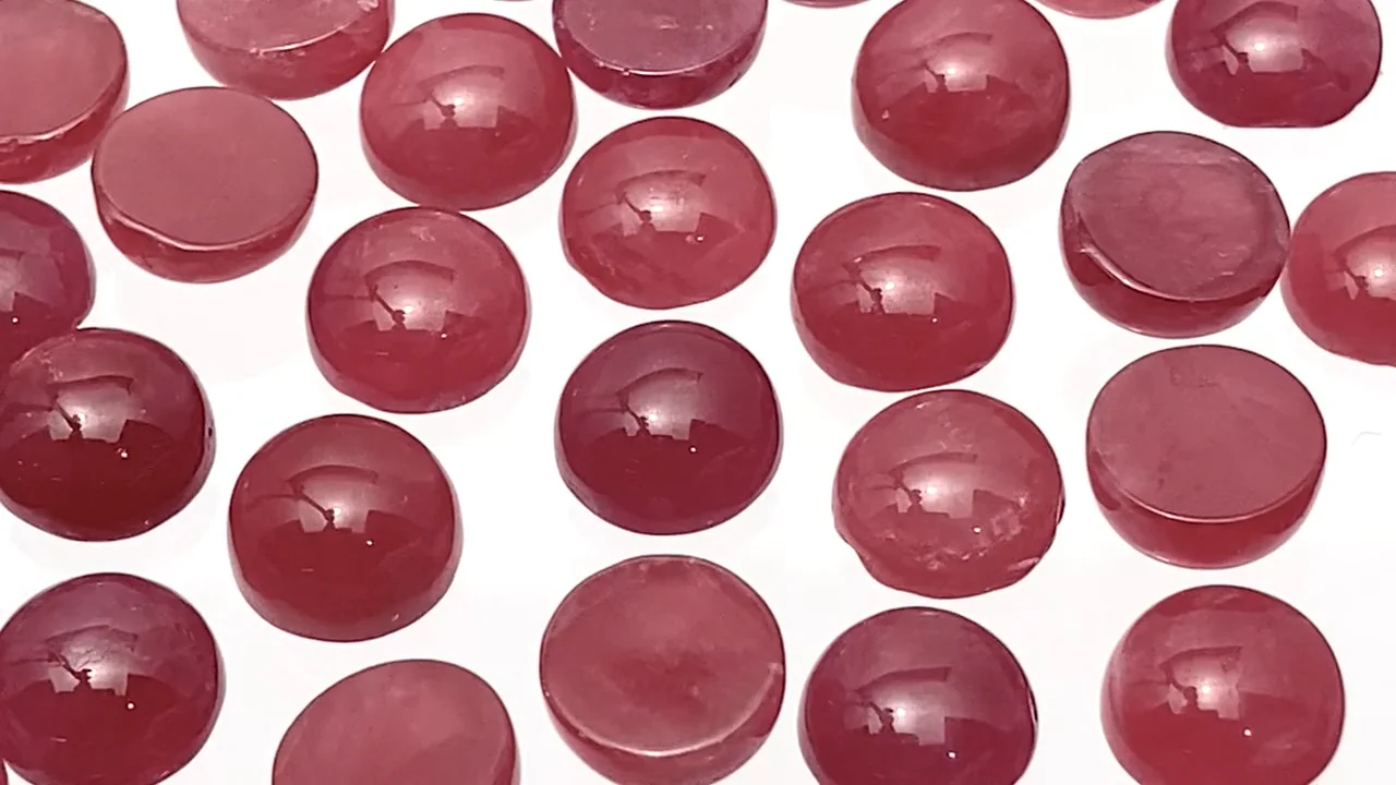 ロシア産インペリアルロードナイト ラウンド カボション8×8mm 2個