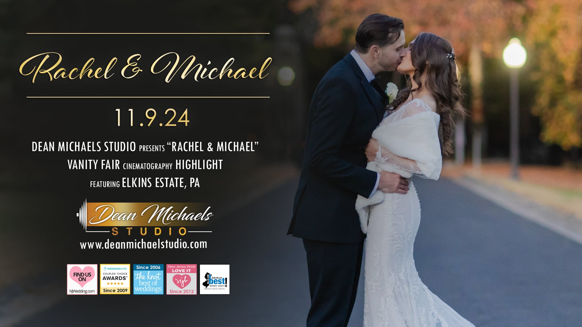 Rachel & Michael's Wedding Highlight Recap at Elkins Estate, PA