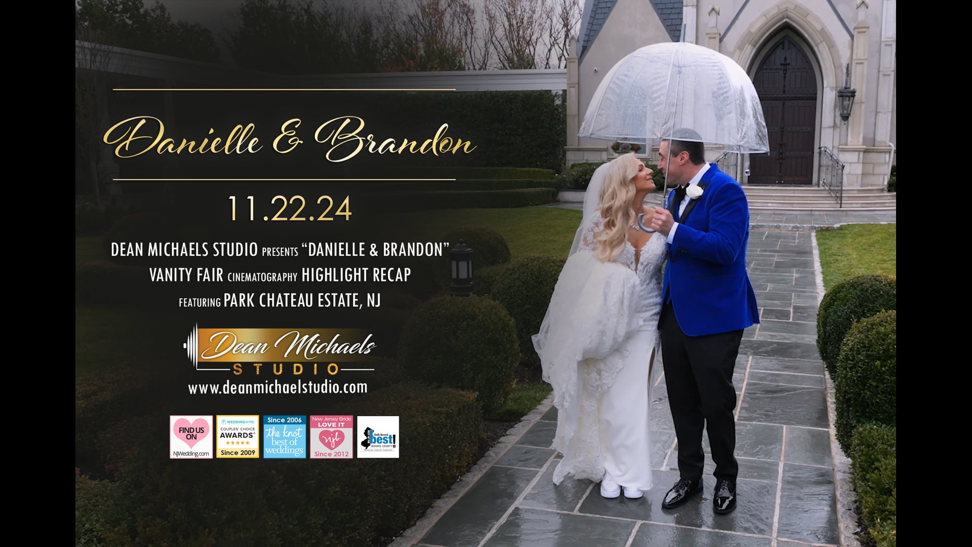 Danielle & Brandon's Wedding Highlight Recap at Park Chateau Estate and Gardens, NJ