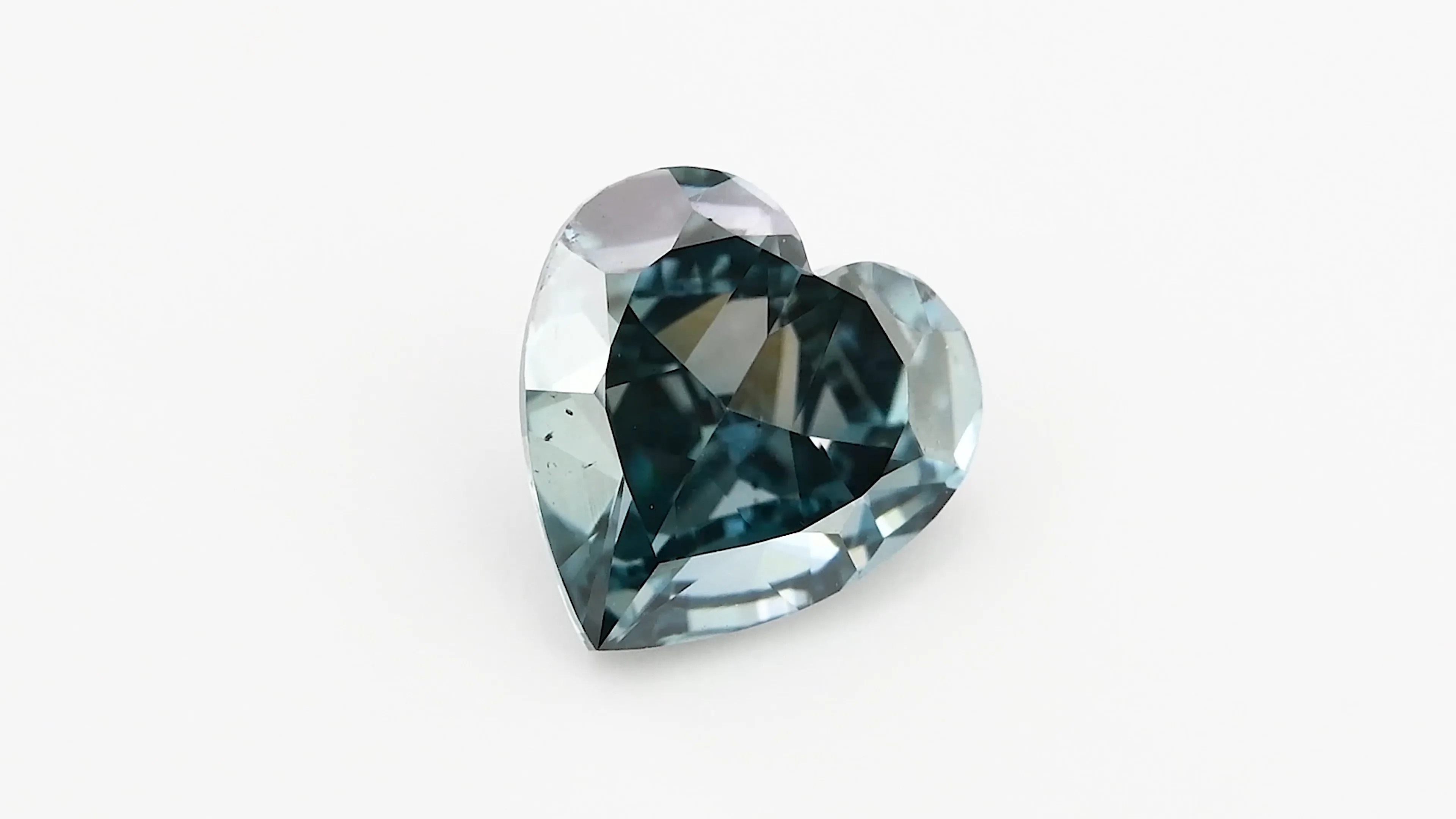 品多く Green Blue Deep Fancy Carat 0.49 HEART LEIBISH | GIA SI1 Diamond ぬいぐるみ