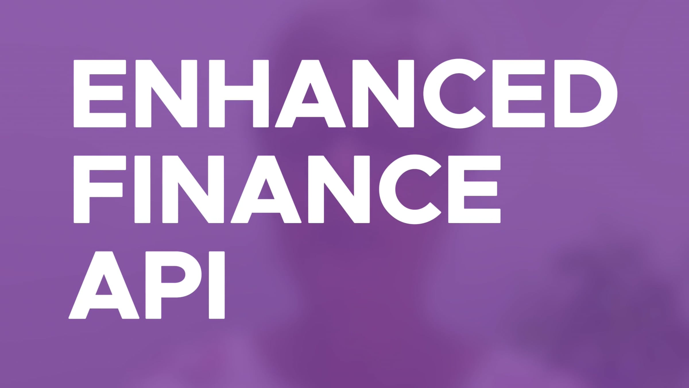 Finance API update