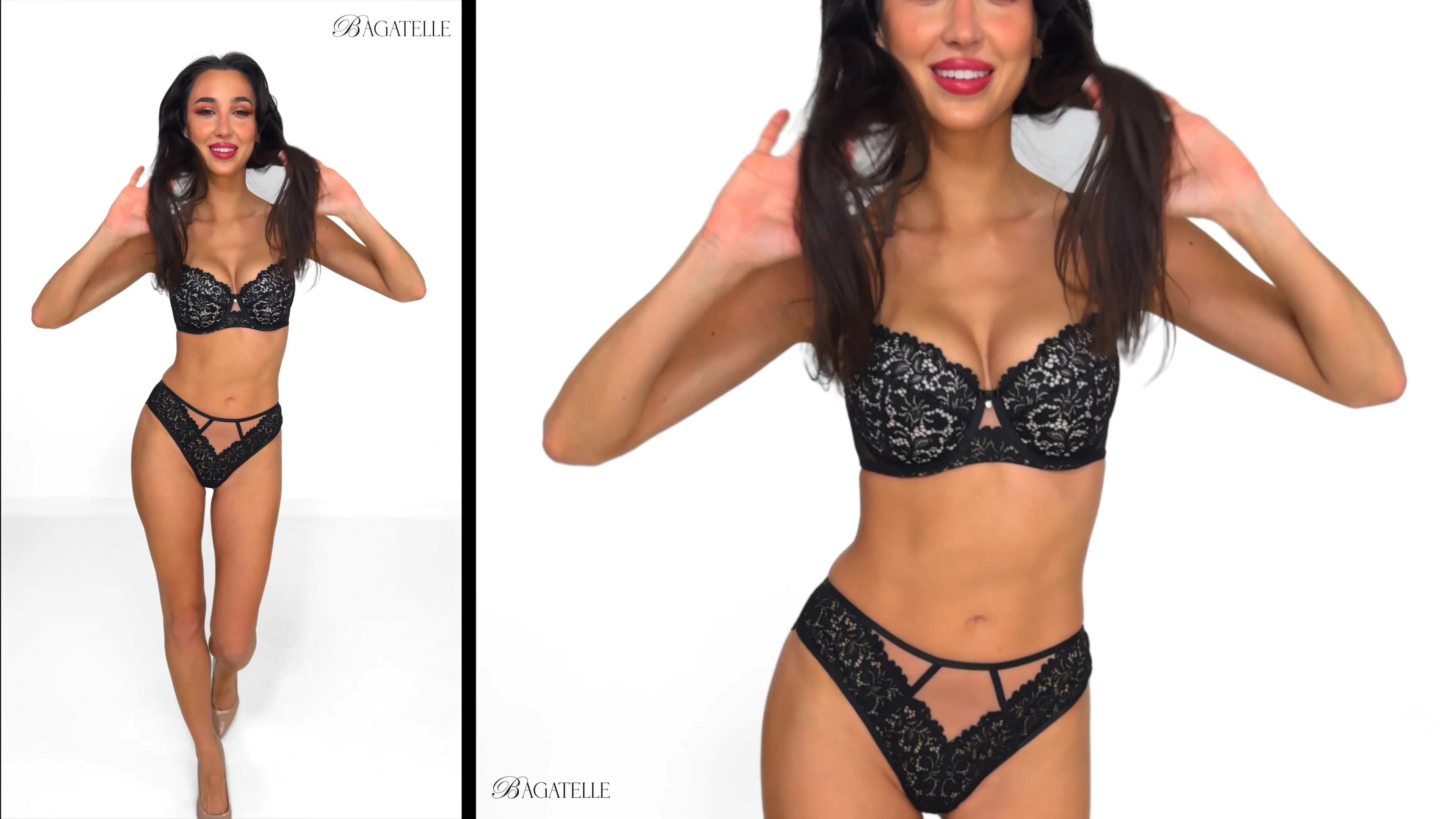 Subtille Lara Biustonosz Push Up Czarny