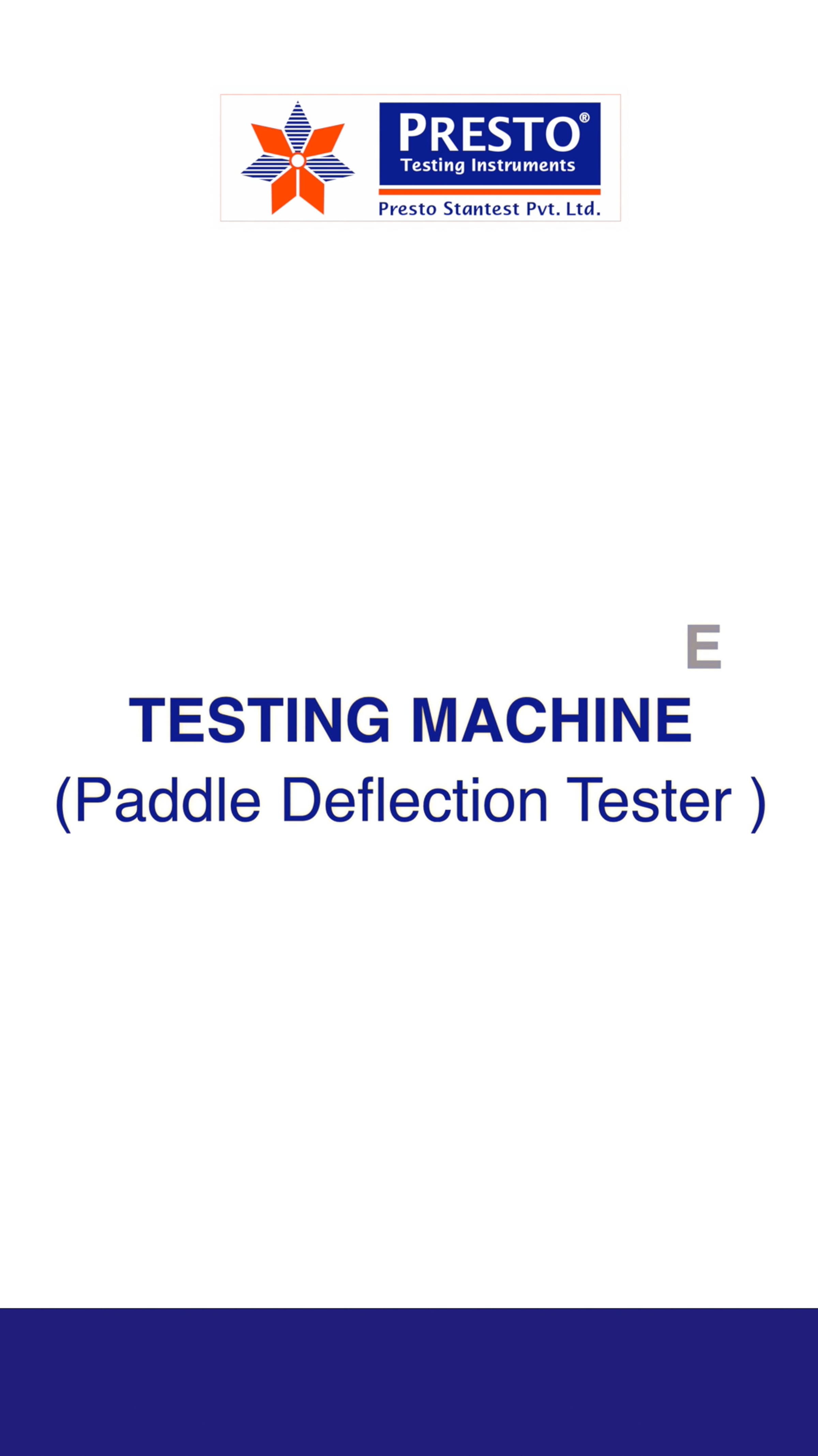 UNIVERSAL TENSILE TESTING MACHINE (Paddle Deflection Tester ) | Videos ...