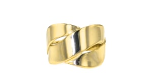 Italian 14kt Yellow Gold Ribbon Ring