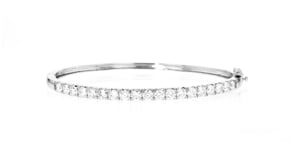 3.00 ct. t.w. Lab-Grown Diamond Bangle Bracelet in 14kt White Gold