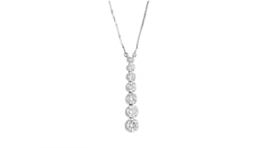 1.00 ct. t.w. Diamond Graduated Necklace in 14kt White Gold