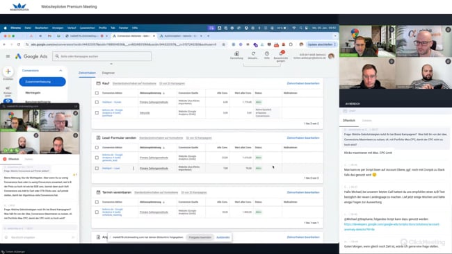 Performance-Einbruch, Cookie-Banner & Zielgruppen, Google Analytics 4, Retargeting vs. Remarketing, Neukundenakquise & PMax vs. Shopping mit Michael Klein vom 20.01.25