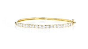 3.00 ct. t.w. Lab-Grown Diamond Bangle Bracelet in 14kt Yellow Gold