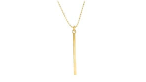 Italian 18kt Gold Vermeil Linear Bar Necklace