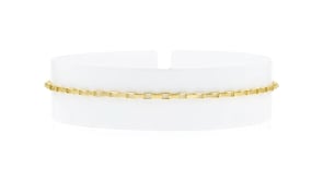 Italian 18kt Gold Vermeil Box-Chain Anklet