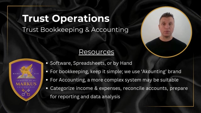 Trusts Lesson 9 - Bookkeeping & Accounting