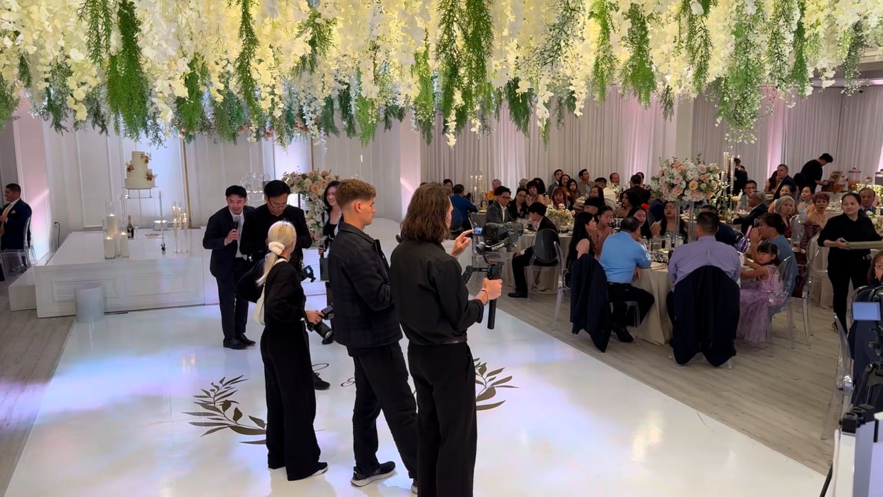 MC Matt & Erin Vo hosting a Vietnamese wedding