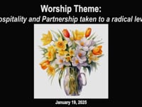 Worship for January 19, 2025