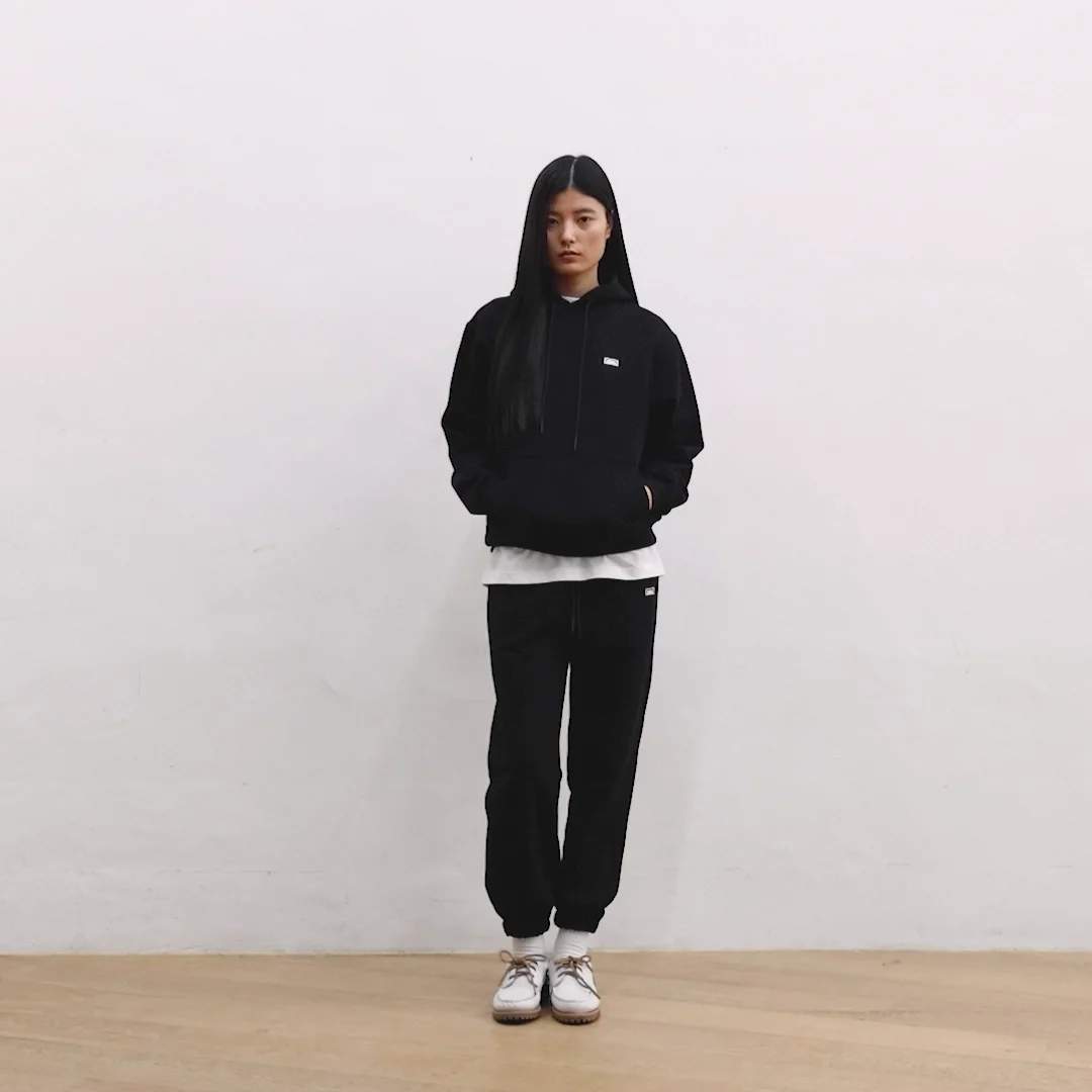 ESSENTIAL BOX LOGO JOGGER-BLACK - GOALSTUDIO