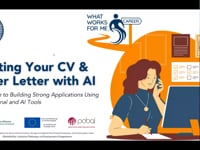 Crafting Your Cv & Cover Letter with the help of AI Webinar