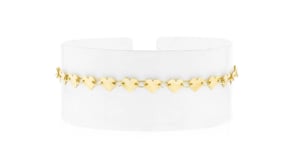 10kt Yellow Gold Heart-Link Bracelet