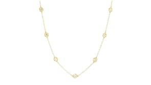 3.00 ct. t.w. Bezel-Set Lab-Grown Diamond Station Necklace in 14kt Yellow Gold