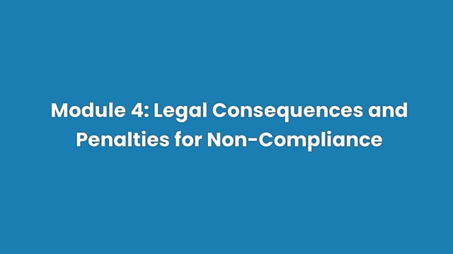 Legal Consequences and Penalties for Non-Compliance - Video Thumbnail