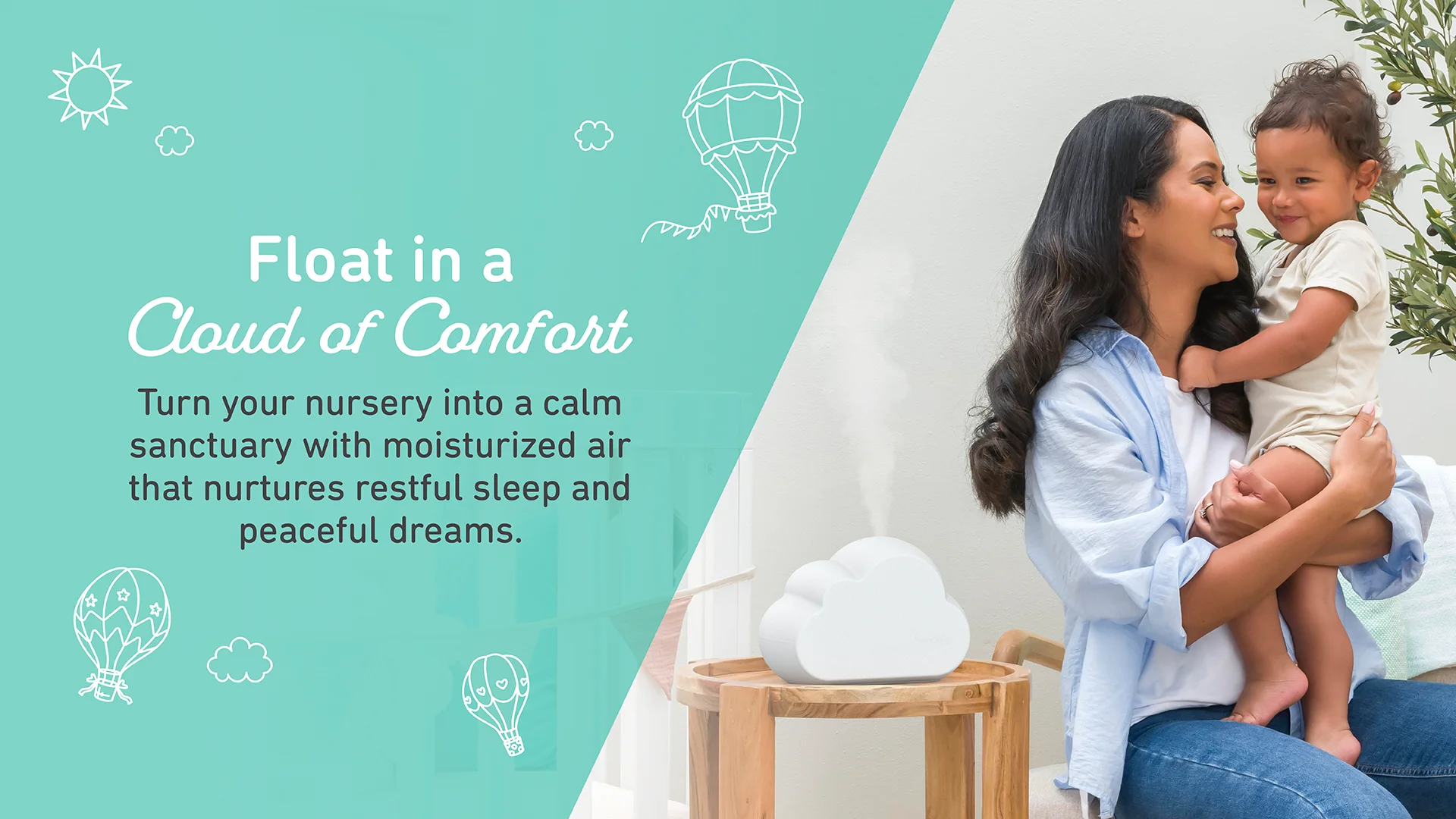 PureBaby® Cloud Ultrasonic Cool Mist Humidifier – Pure Enrichment