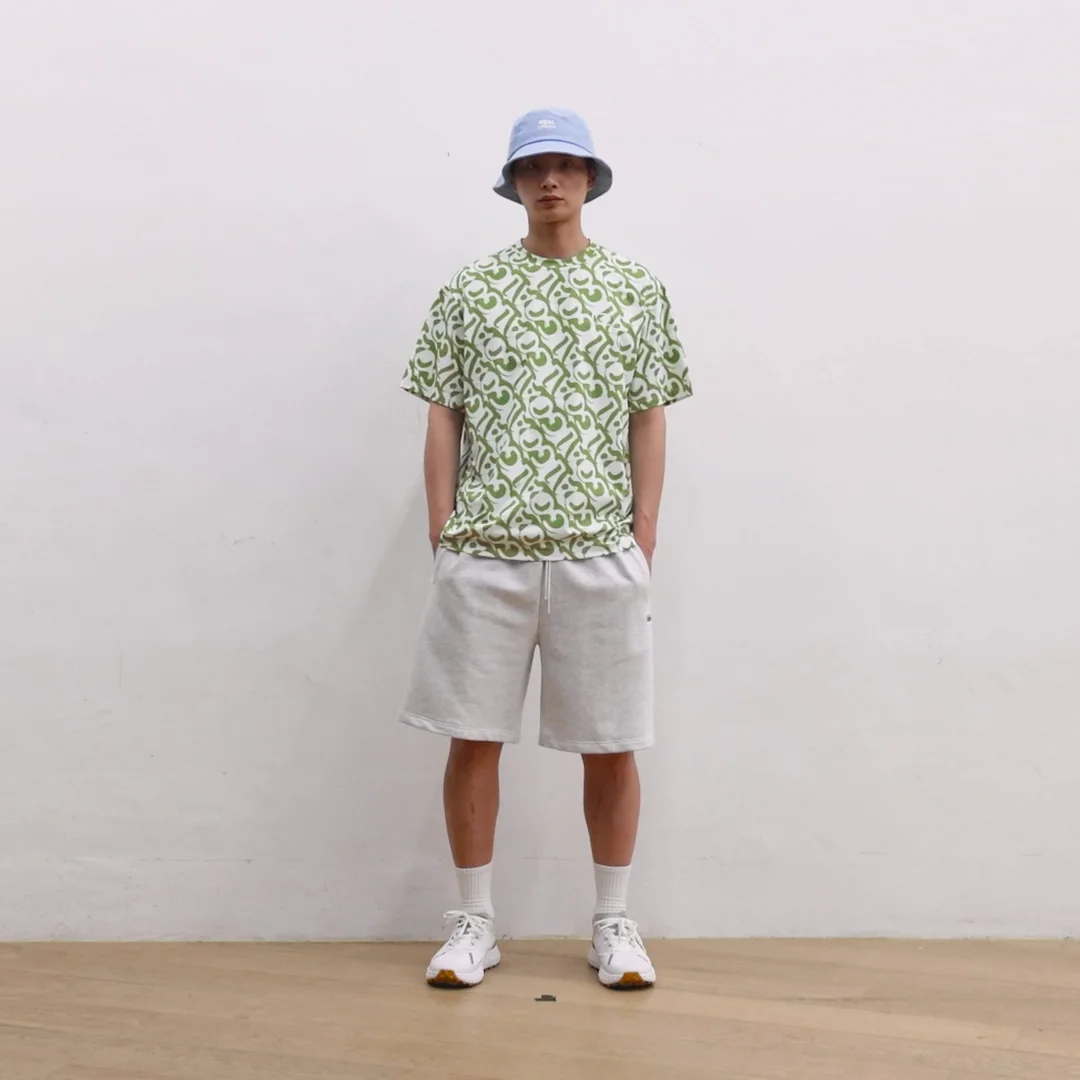 AIR DRY GRAFFITI LOGO TEE-GREEN - GOALSTUDIO