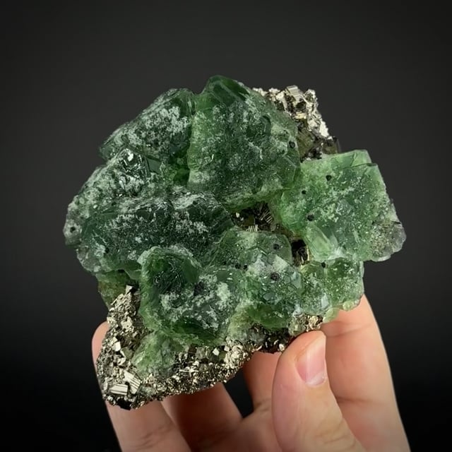 Fluorite (2 generations) with Pyrite & Sphalerite