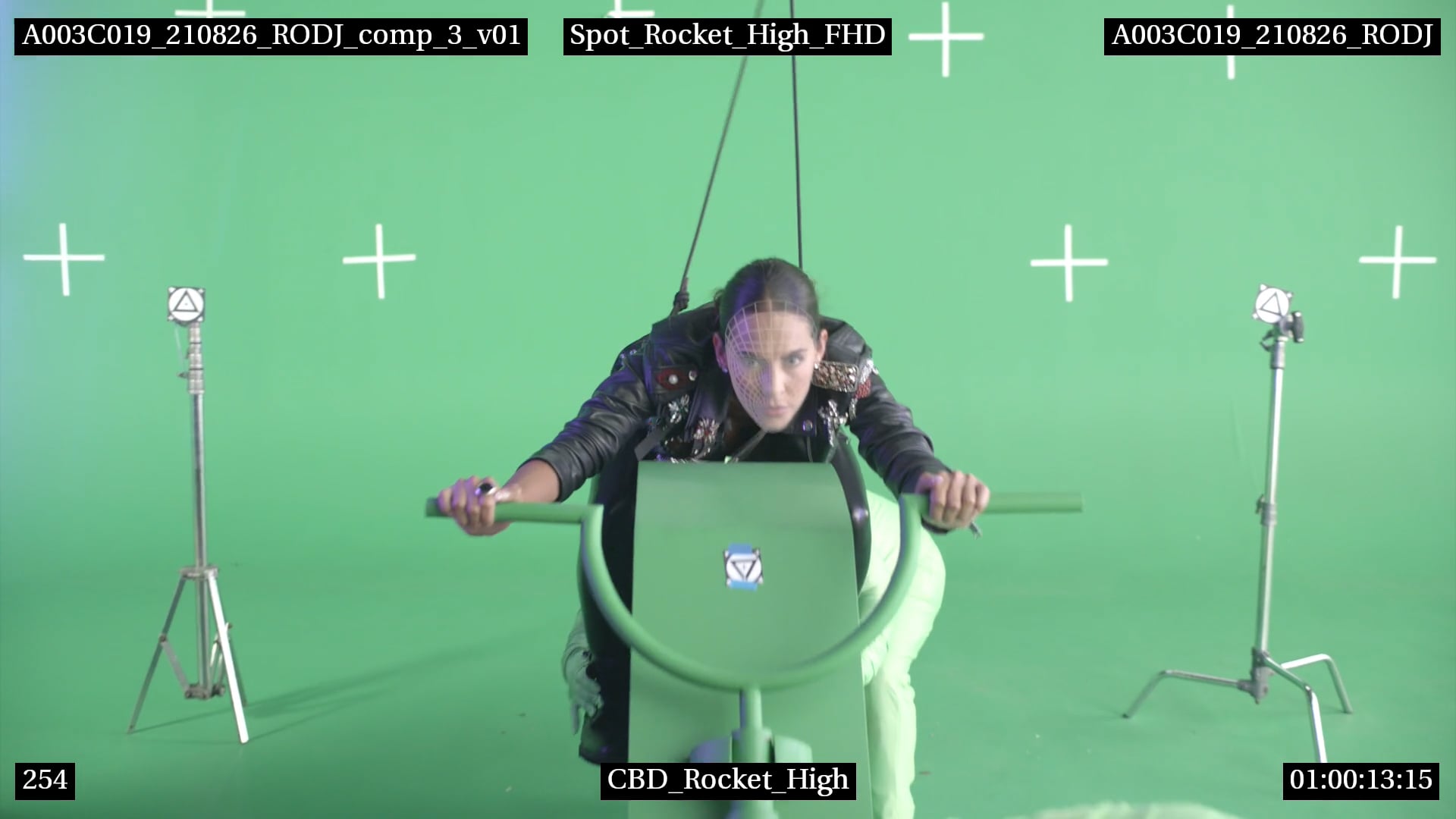 "ROCKET HIGH Energy Drink" Green ScreenRemove