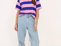 Blue and pink striped T-shirt | My Jewellery