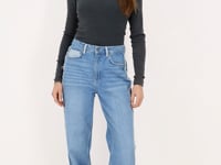 Gray longsleeve top with rib | My Jewellery