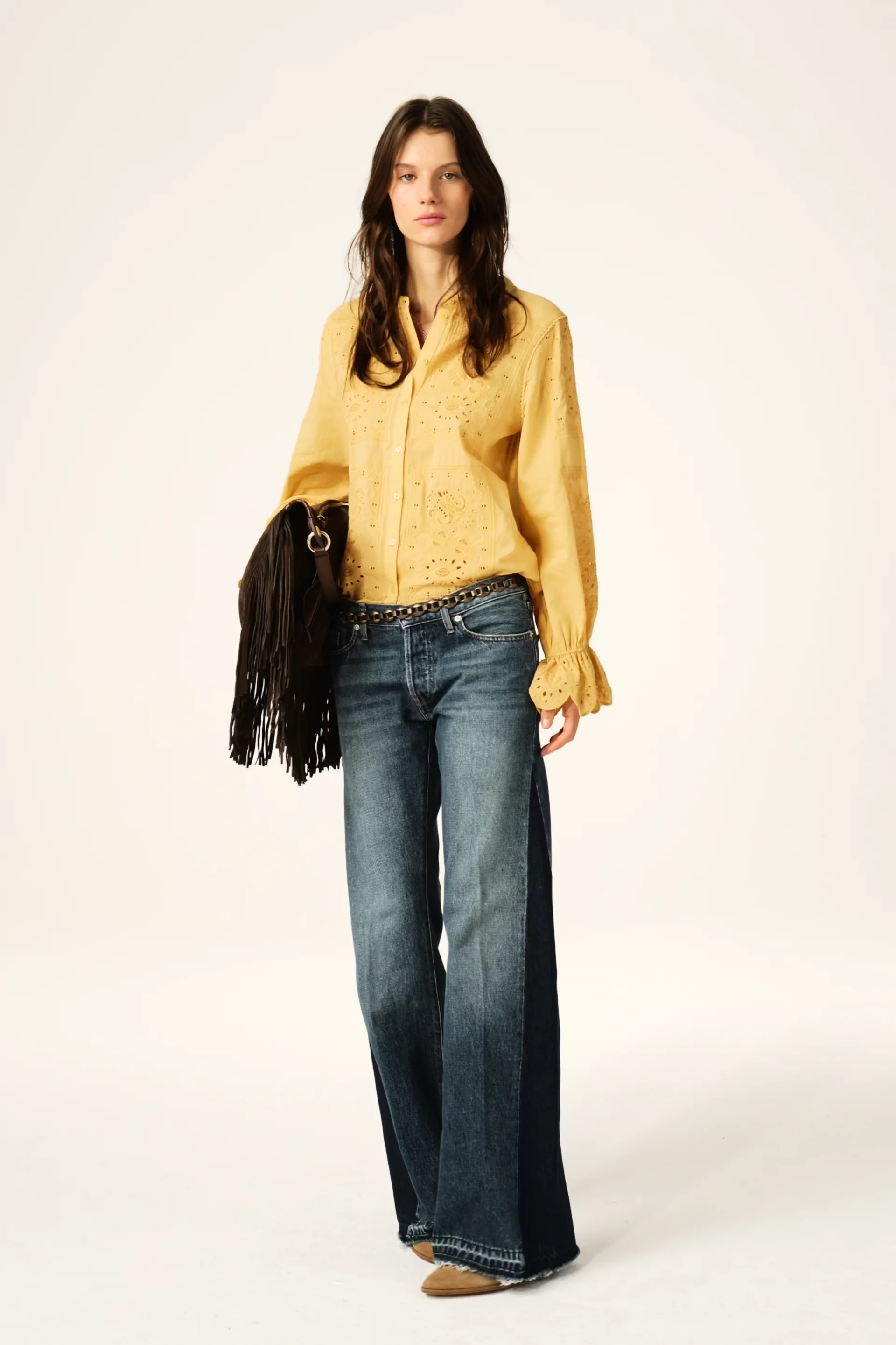 Puff Sleeve Blouse Soraya Yellow // ba&sh US