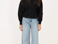 Black blouse with pleats | My Jewellery