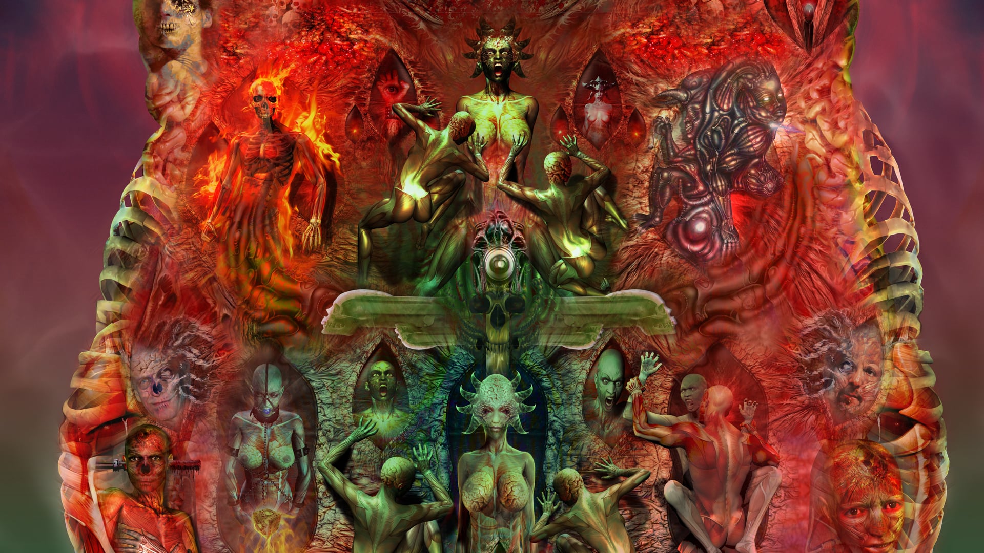 Sexy Kinky 18+ “NECRODROME.Com” 2D Erotic Darkweb "Body Horror" Hardcore Sci-Fi Movie, Masterpiece Daniel FX Staal