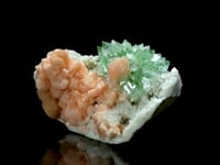 Green Apophyllite and Stilbite