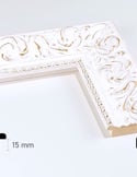 Vídeo: MOLDURA CLÁSSICA PARA QUADROS E ESPELHOS | GRAVURA FLORAL | 90x35mm | DECAPÉ BRANCO (metro)