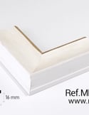 Vídeo: MOLDURA CLÁSICA PROFUNDA LISA|85x55mm|BLANCO FILO PLATA Vídeo: MOLDURA CLÁSICA PROFUNDA LISA|85x55mm|BLANCO FILO PLATA