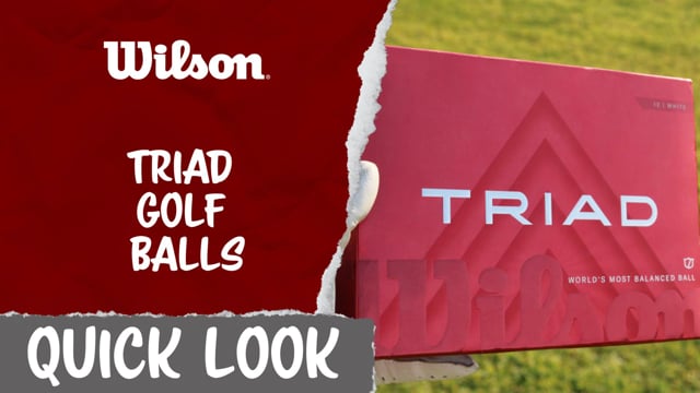 Wilson Triad Golf Balls