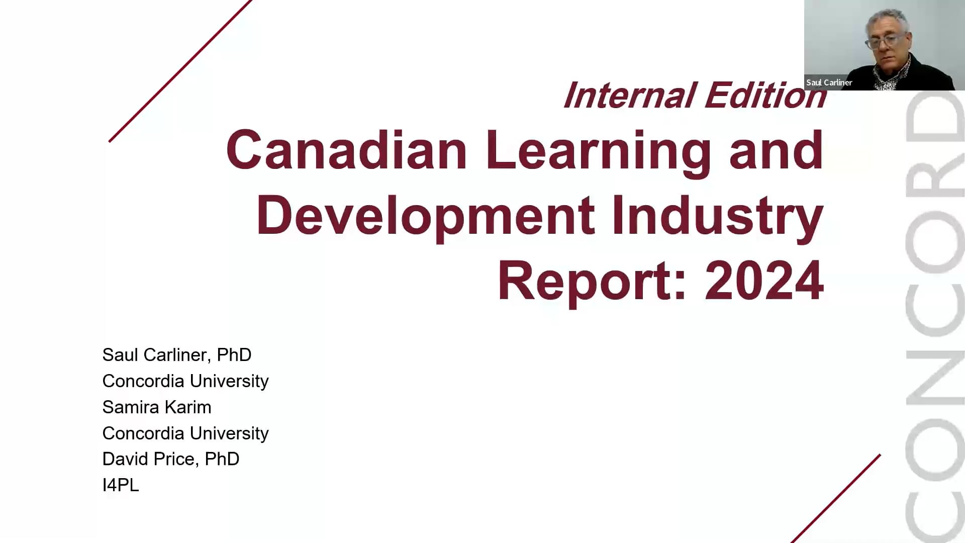 Preliminary Reports of Canada’s Learning and Development Industry Survey