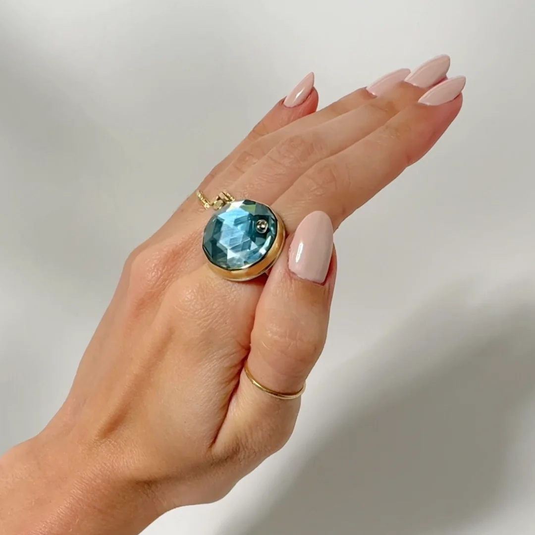 Mined ファッション Tom Wood Mined Ring Blue Topaz Large 62