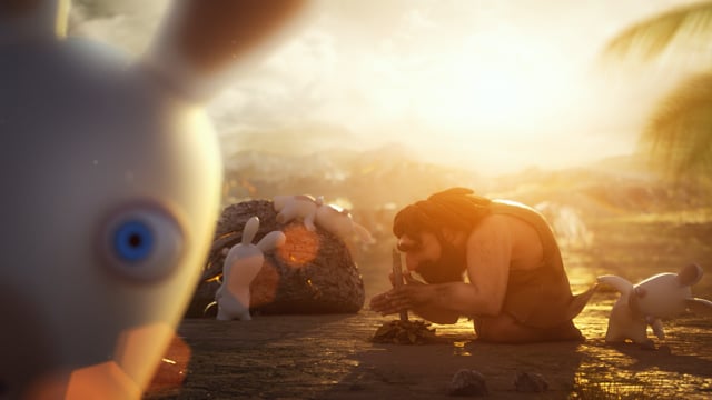 raving rabbids travel in time - best 3d animation