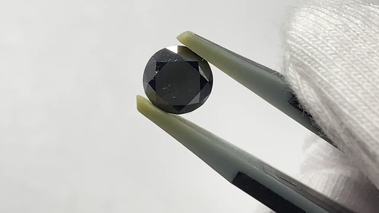 動画】【1点もの】ブラックダイヤモンド ルース ファセットカット 1粒