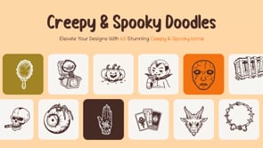 Animated Creepy and Spooky Doodles, an Object Graphic by Brickclay (Thumbnail 5 of 5)