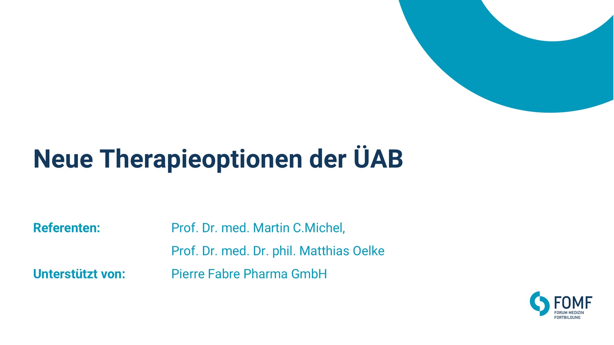 Neue Therapieoptionen der ÜAB